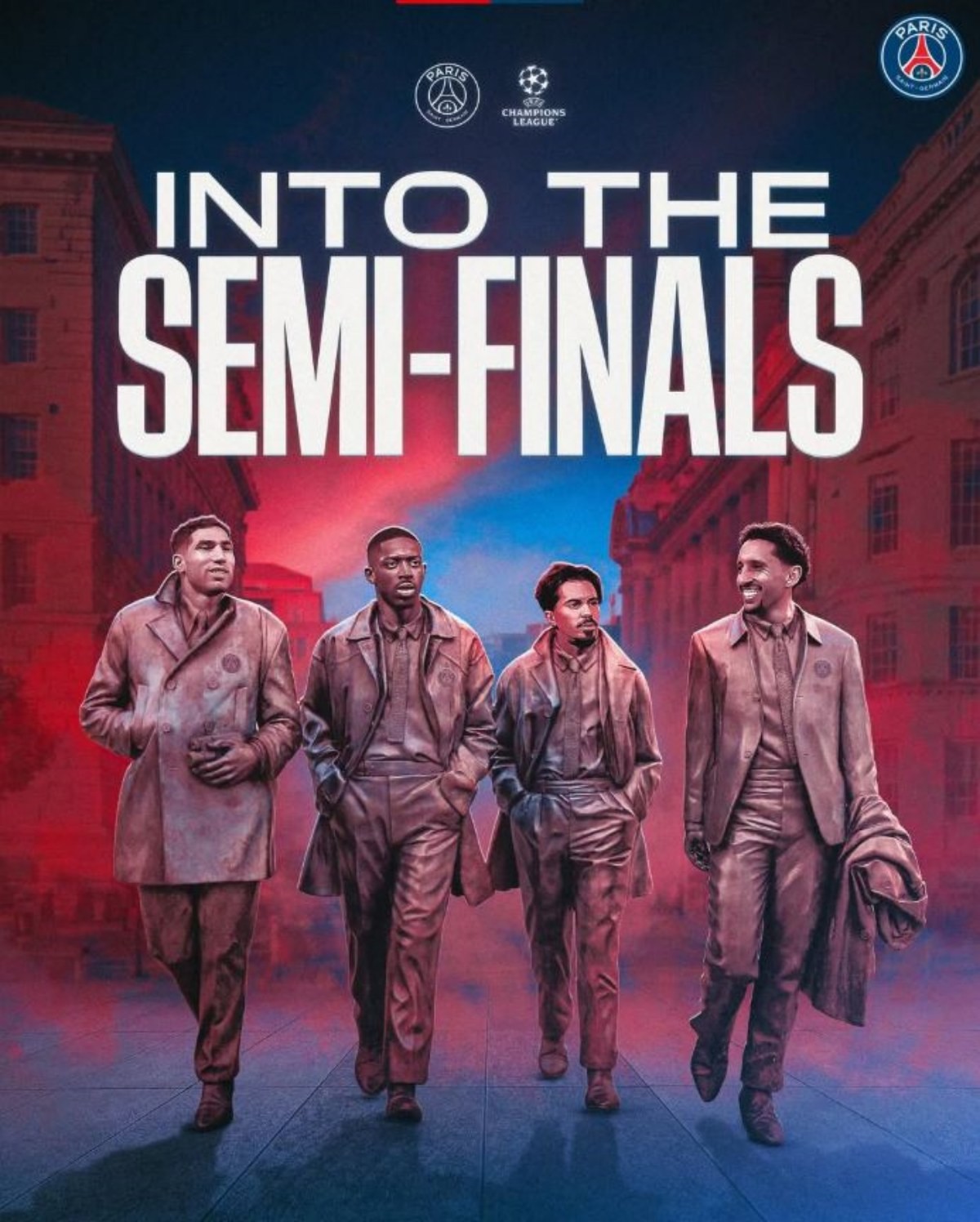 파리 생제르맹(PSG·프랑스)이 리버풀(잉글랜드)을 완파하고 2025-2026 유럽축구연맹(UEFA) 챔피언스리그(UCL) 준결승에 안착했다. / PSG 인스타그램