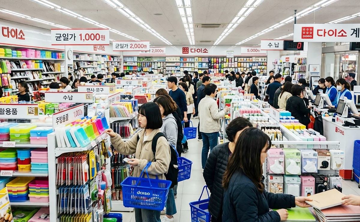 다이소 매장 모습. 기사 이해를 돕기 위해 AI를 활용해 제작한 자료 사진입니다. 실제 모습과 다소 차이가 있을 수 있습니다.