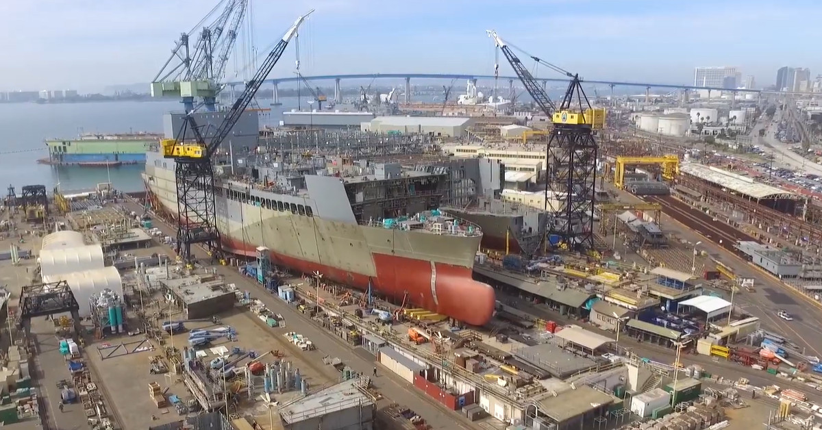 지디나스코 현장 / 유튜브 'General Dynamics NASSCO'