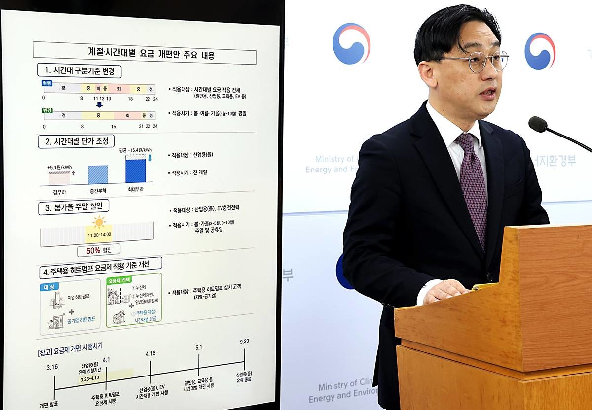 기후에너지환경부, 계절·시간대별 전기요금 개편안 시행 / 뉴스1