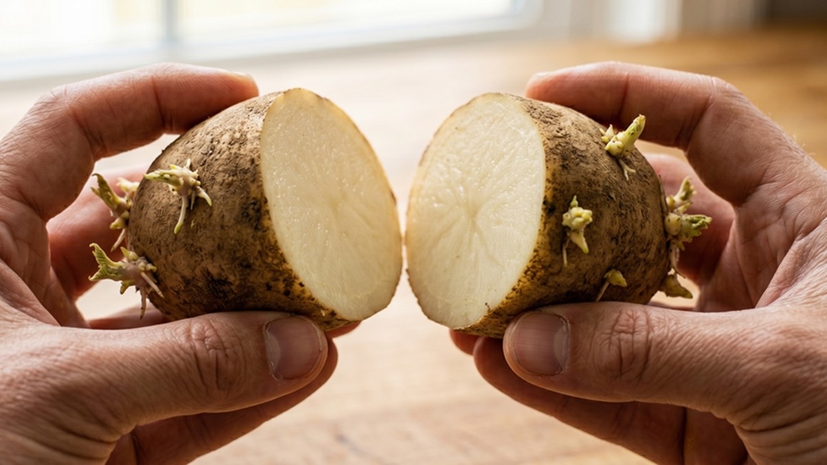 싹 난 감자 / AI 생성 이미지