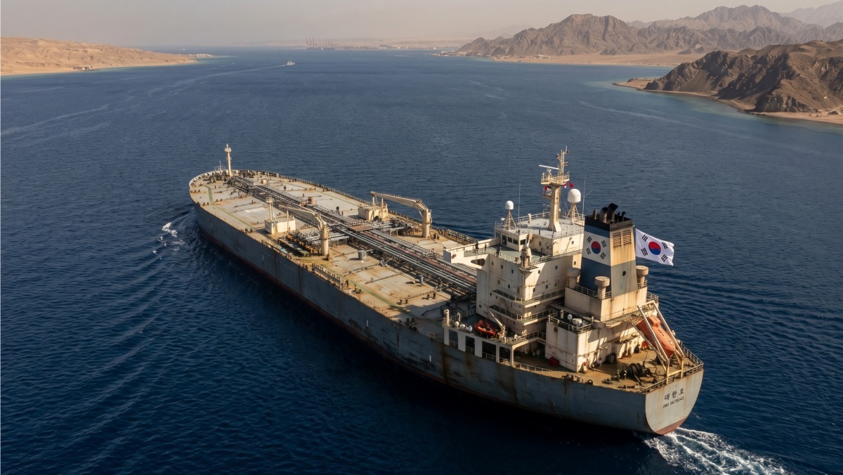 호르무즈 봉쇄 후 첫 사례…한국 유조선, 홍해 통해 원유 운송