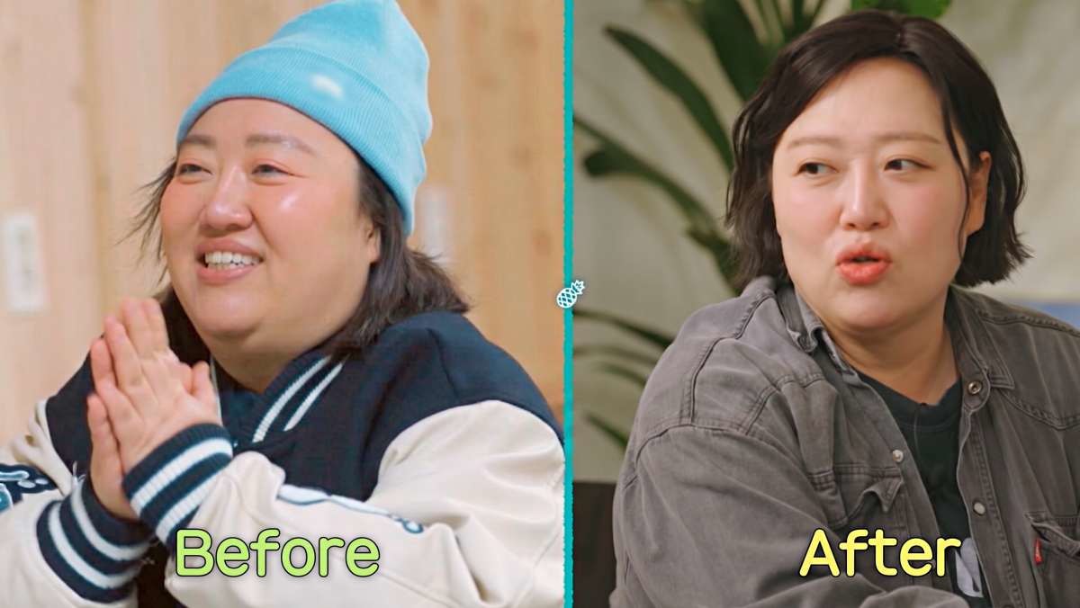 10kg 감량에 성공한 박준면. / tvN '언니네 산지직송 in 칼라페'