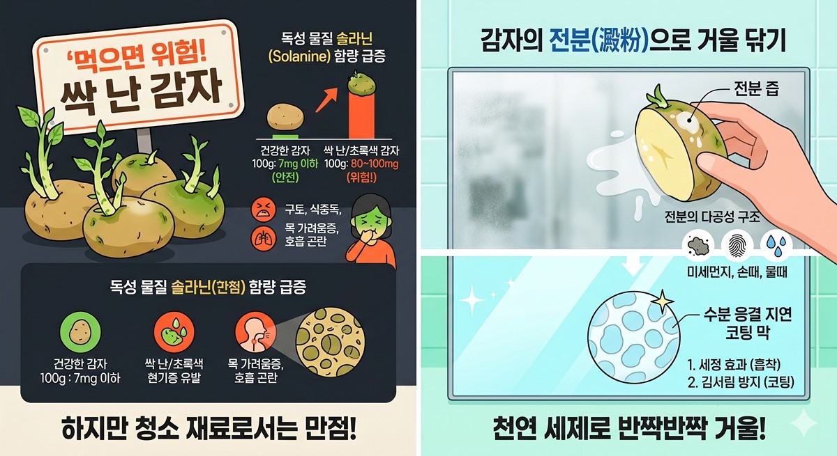 싹 난 감자 활용법 / AI 생성 이미지