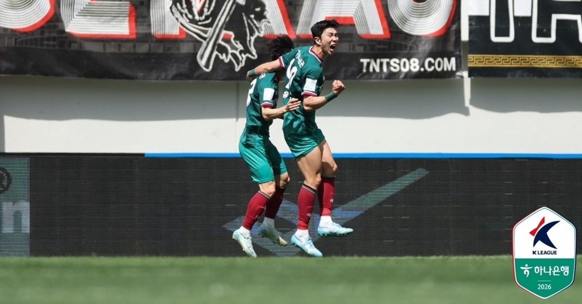 결승골 넣고 환호하는 대전 유강현 / 한국프로축구연맹