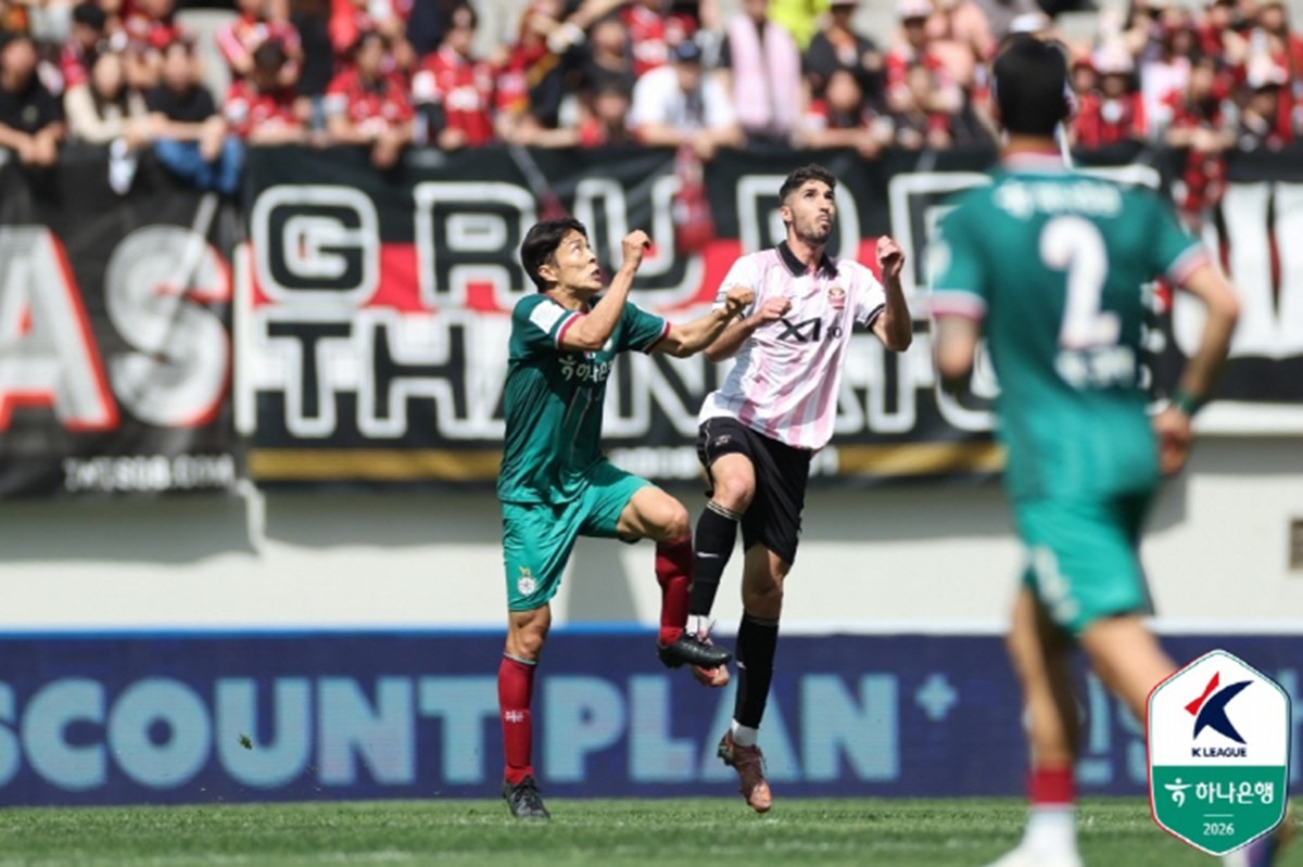 대전은 18일 서울월드컵경기장에서 열린 하나은행 K리그1 2026 8라운드에서 서울에 1-0 승리를 거뒀다.  / 한국프로축구연맹