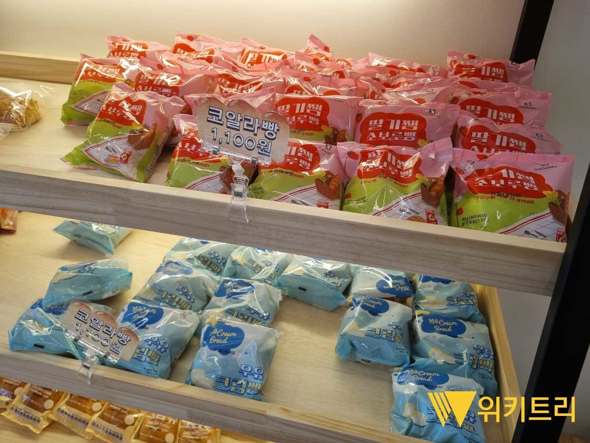 시중에 유통 중인 천원빵. / 위키트리