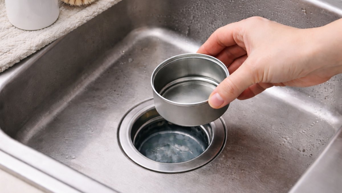  다 먹고 남은 참치캔은 싱크대 배수구에 갖다 두세요…살림이 한 단계 낮아졌습니다 