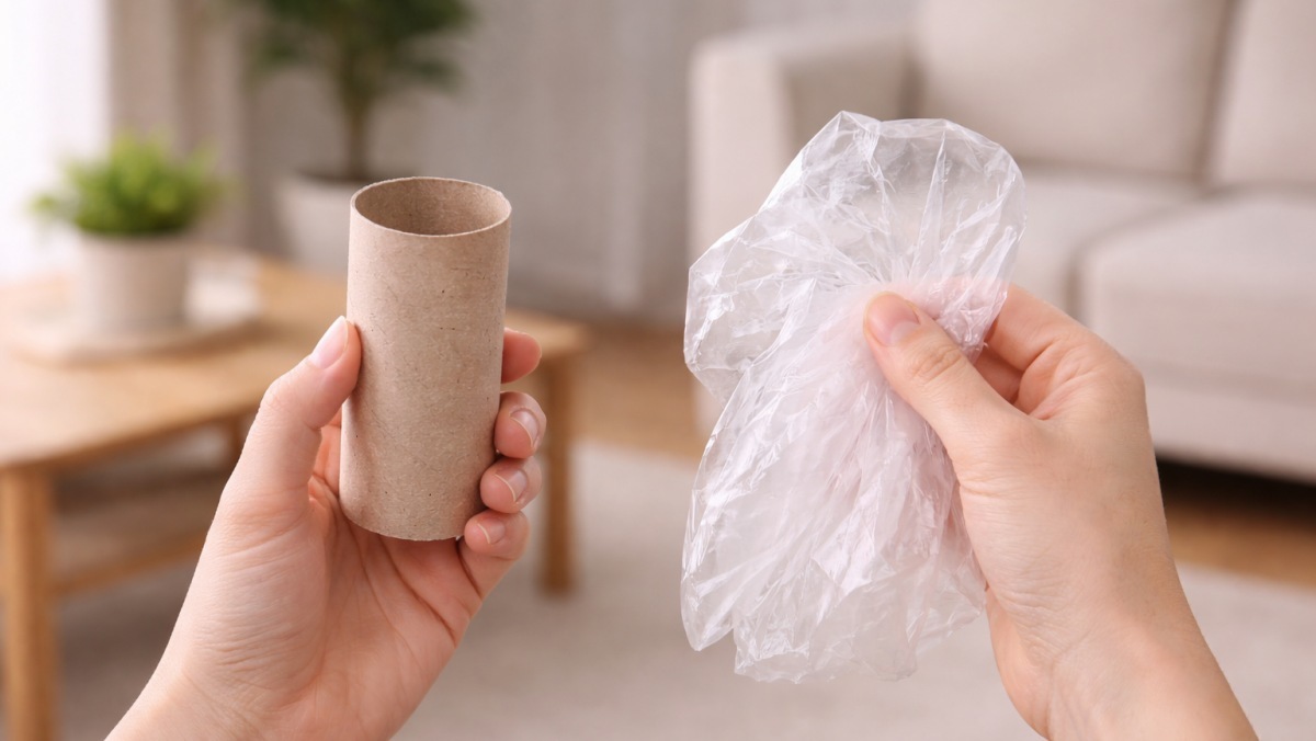  집에서 휴지심 그냥 버리지 말고 비닐봉지를 넣어 보세요…돈이 굳었습니다 