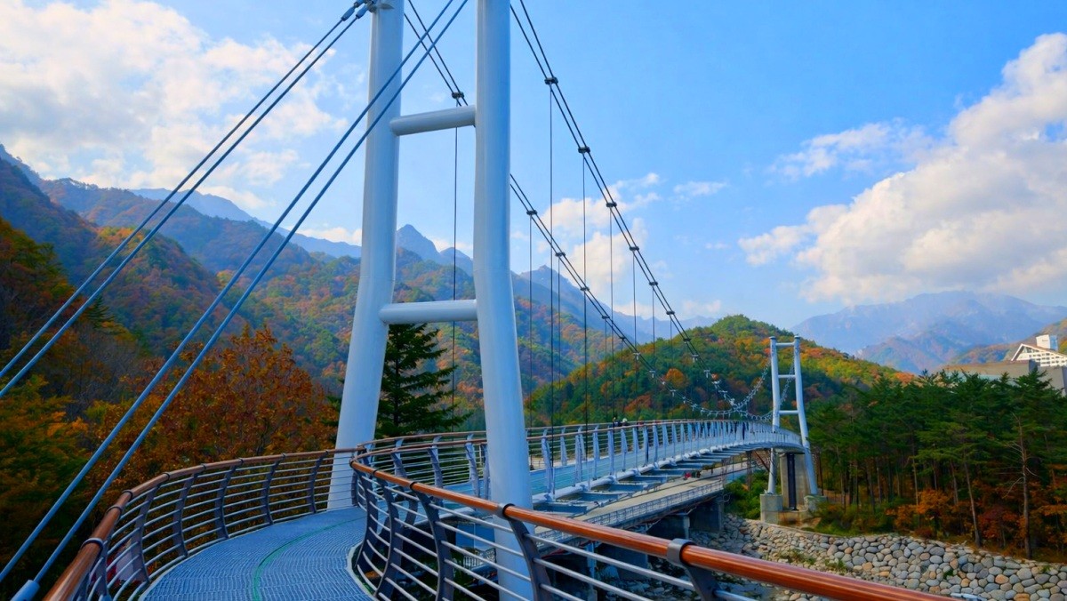 설악산 출렁다리. 기사 내용 토대로 AI툴 활용해 제작한 자료사진.
