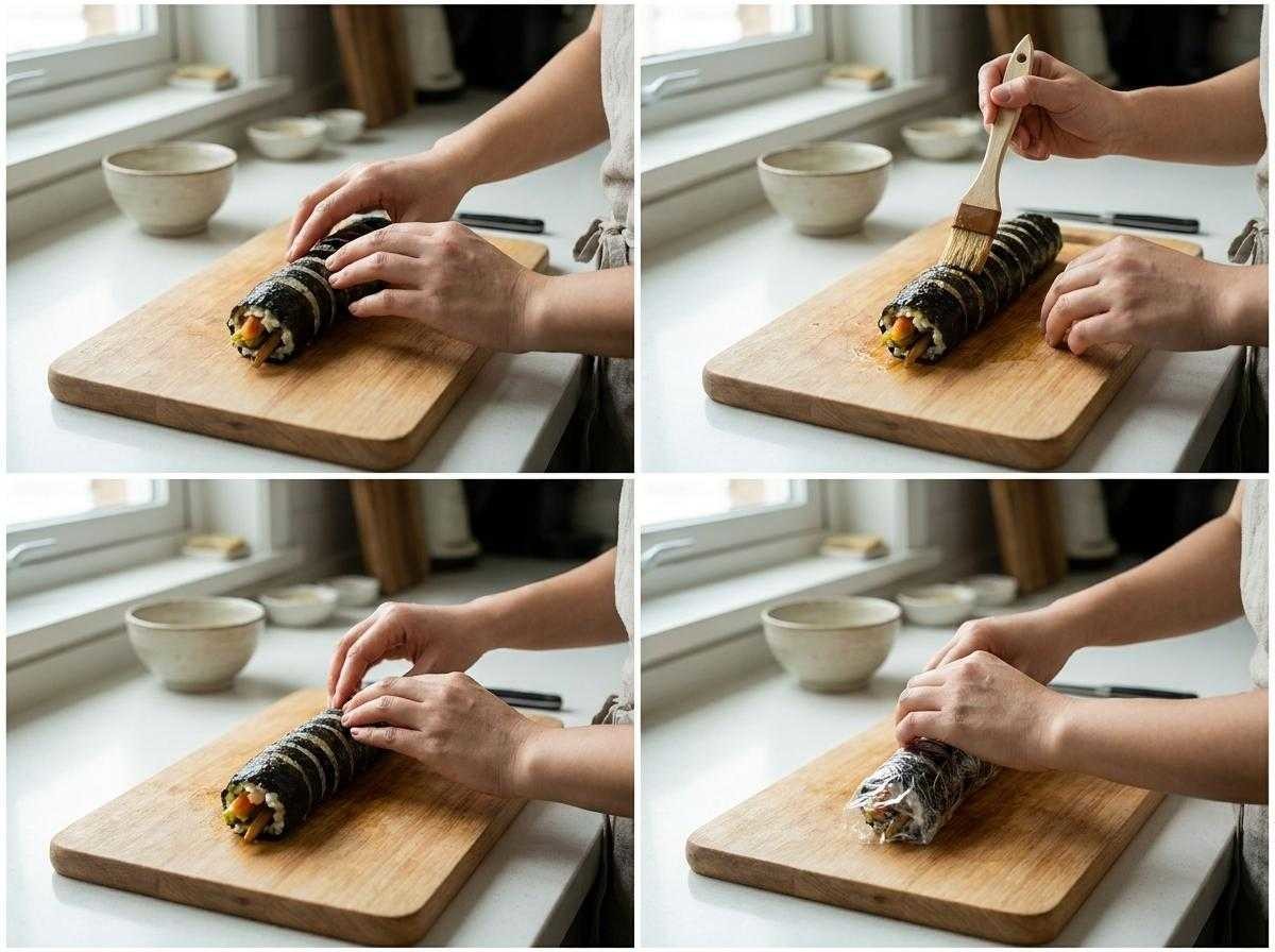 '먹다 남은 김밥, 무작장 냉장고 안으로 넣지 말자!' 기사 내용 토대로 AI툴 활용해 제작한 자료사진.