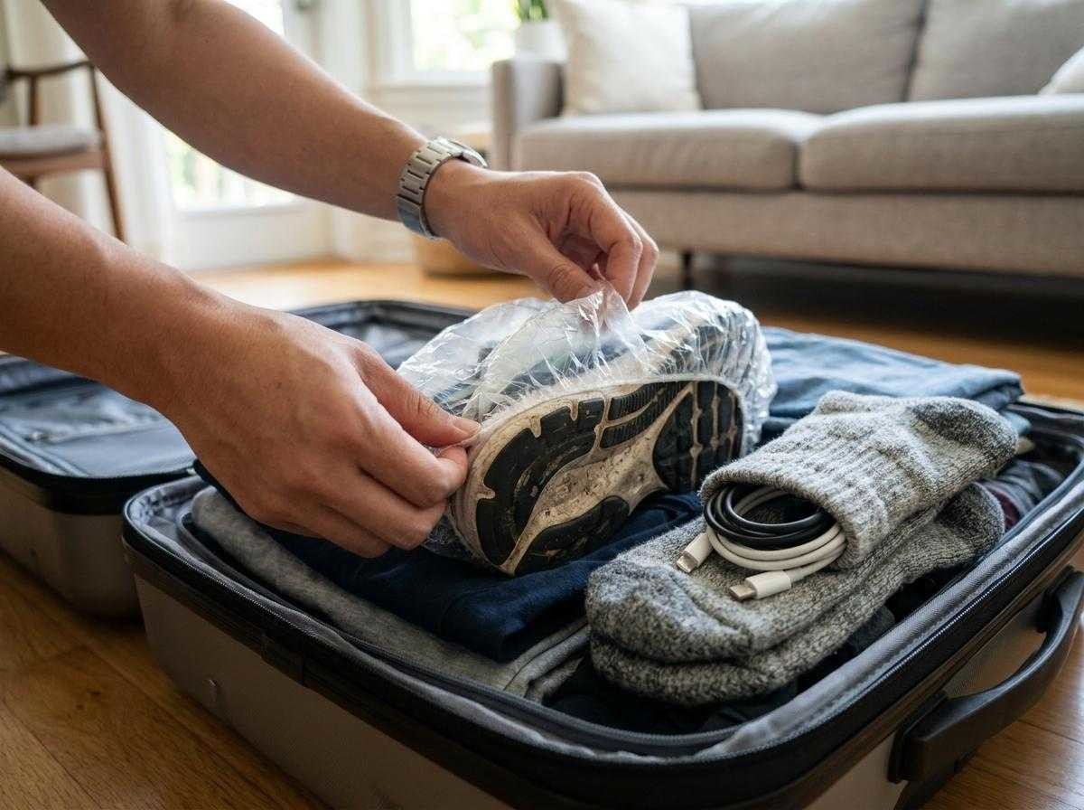 캐리어 정리하는 여행 꿀팁. 기사 내용 토대로 AI툴 활용해 제작한 자료사진.