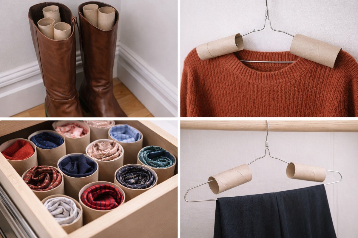 휴지심을 활용하는 모습 / 기사 내용을 바탕으로 제작한 AI 이미지