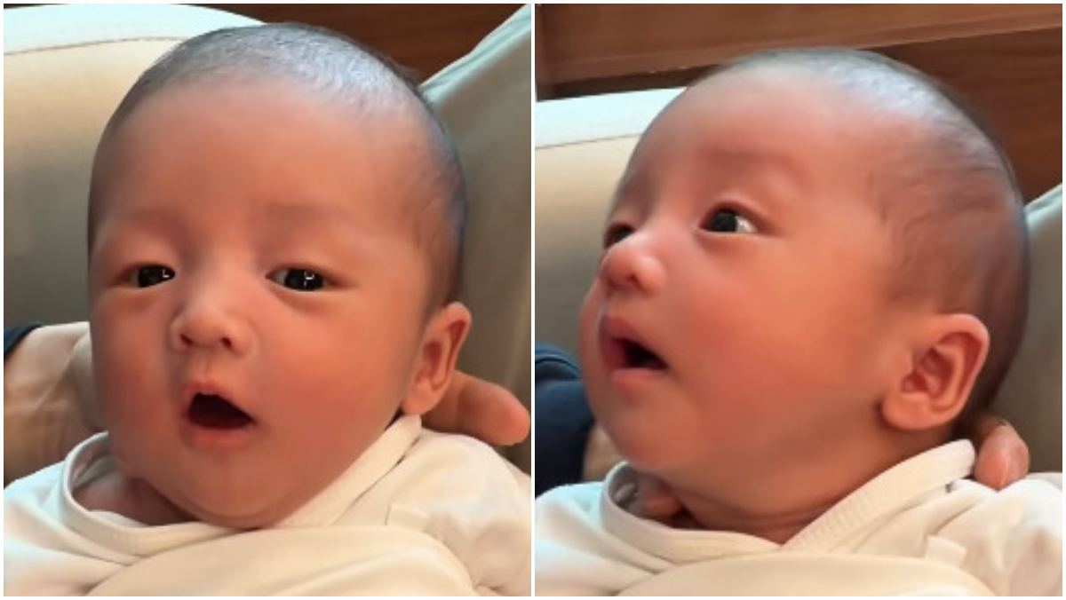 “나 누구 닮았어요?” 얼굴 공개돼 반응 난리 난 연예인 부부 '아들'