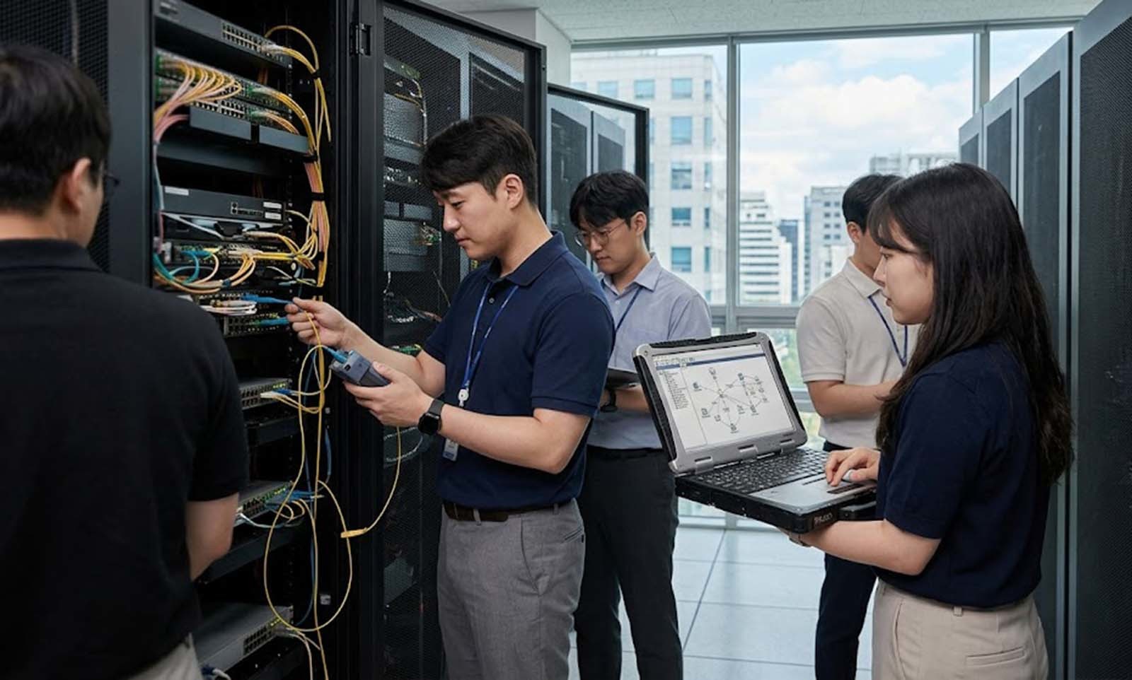 통신 네트워크 엔지니어도 차출 대상이다. AI 툴로 만든 사진.