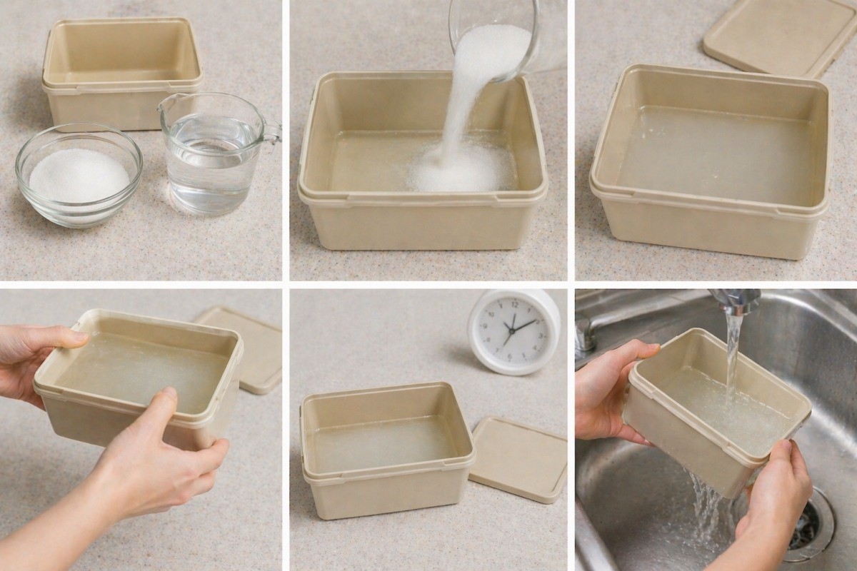 플라스틱 용기를 세척하는 모습 / 기사 내용을 바탕으로 제작한 AI 이미지