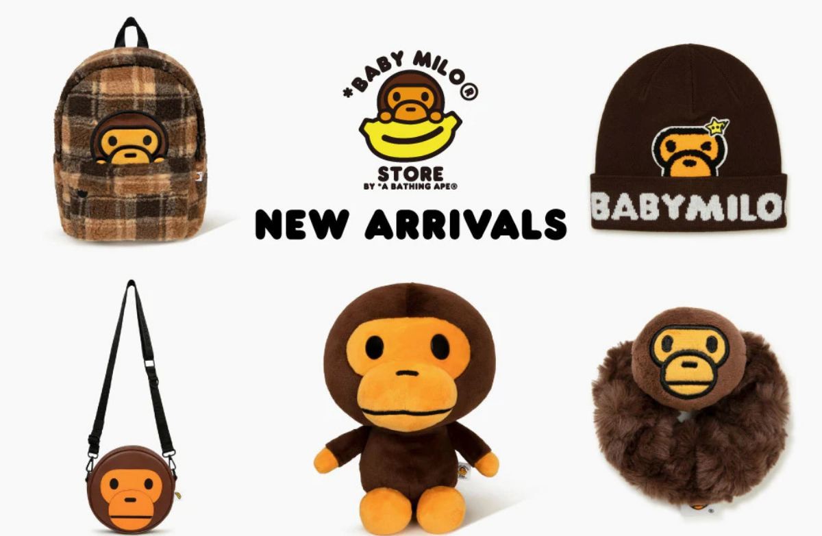 일본 스트리트 패션 브랜드 어 베이싱 에이프의 간판 캐릭터인 '베이비 마일로'. / 베이프 홈페이지