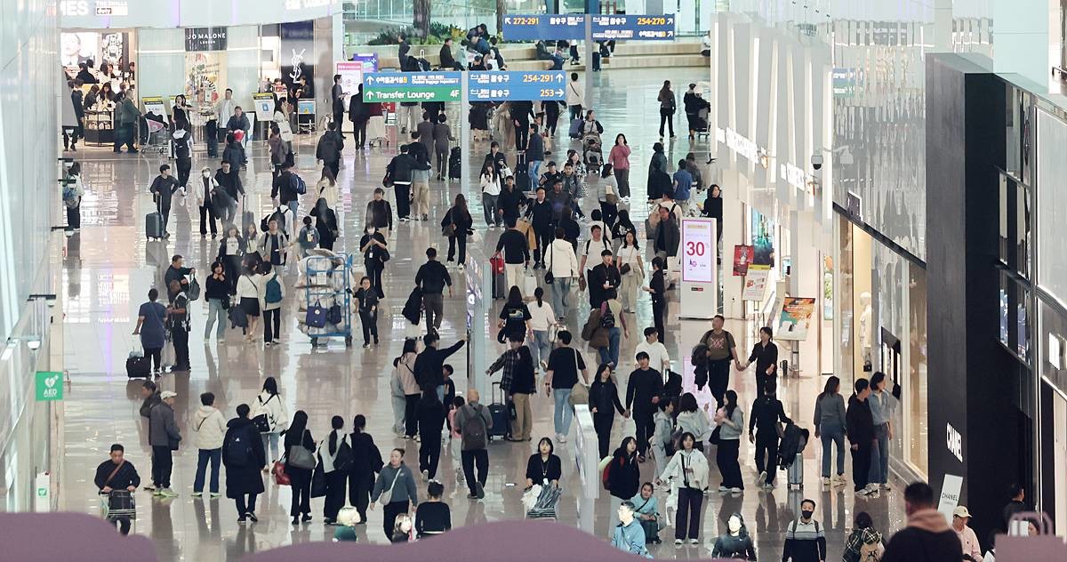 인천공항 출국장 / 뉴스1