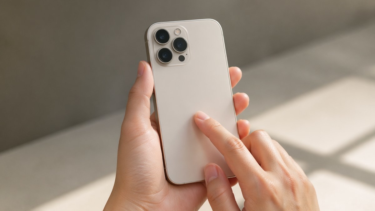 핸드폰 뒷면을 두드리는 모습 / 기사 내용을 바탕으로 제작한 AI 이미지