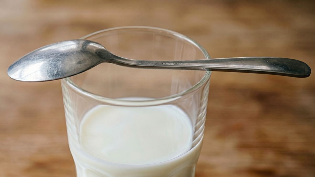 '컵 위에 숟가락을 뒤집어 올리면...' 기사 내용 토대로 AI툴 활용해 제작한 자료사진.