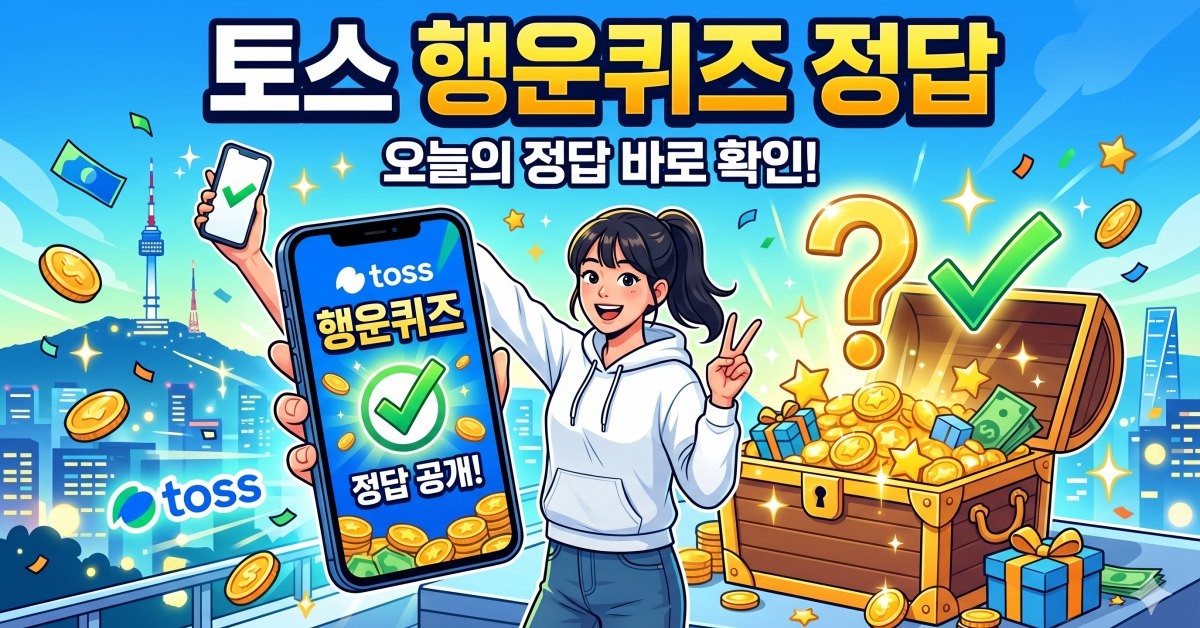 토스 행운퀴즈 관련 AI 생성 이미지