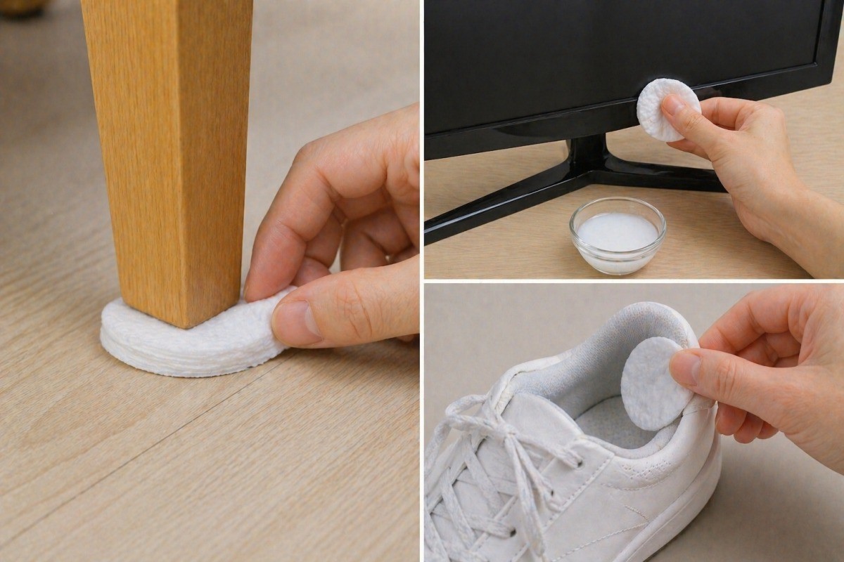 화장솜을 활용하는 모습 / 기사 내용을 바탕으로 제작한 AI 이미지