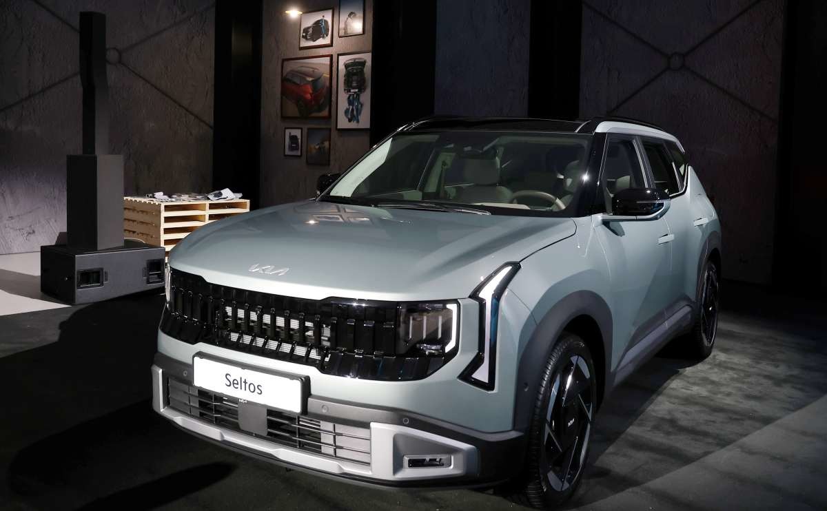 전시 중인 디 올 뉴 셀토스. / 뉴스1