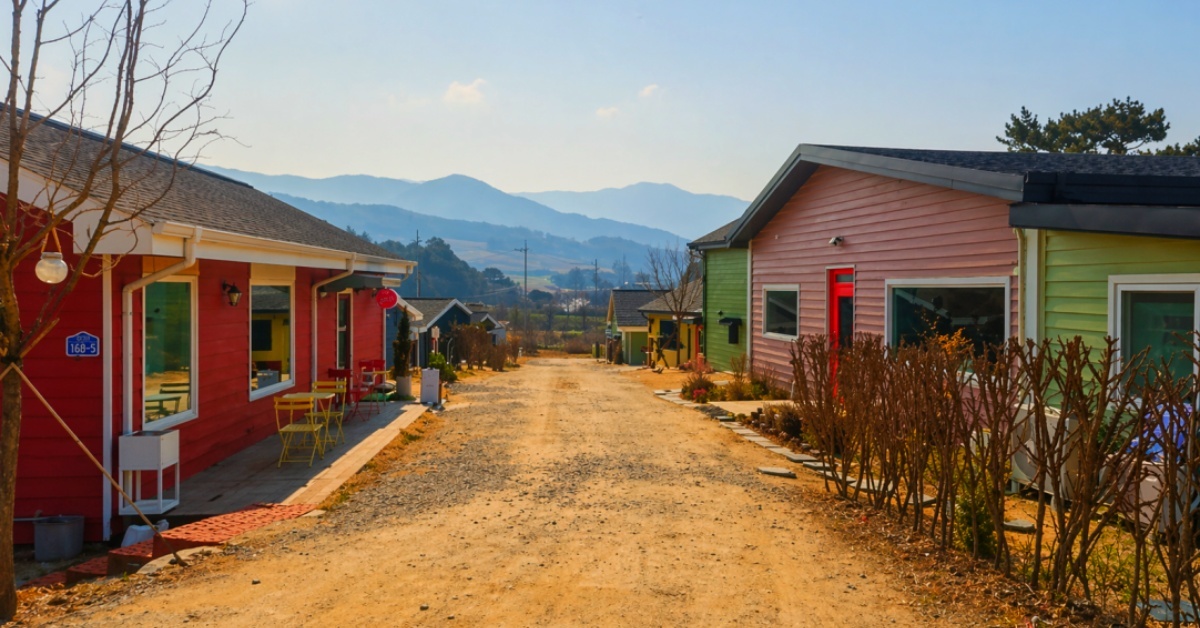 국내 최초로 시도됐다…시골길 끝에 나타난 2만㎡ ‘알록달록 마을’ 정체
