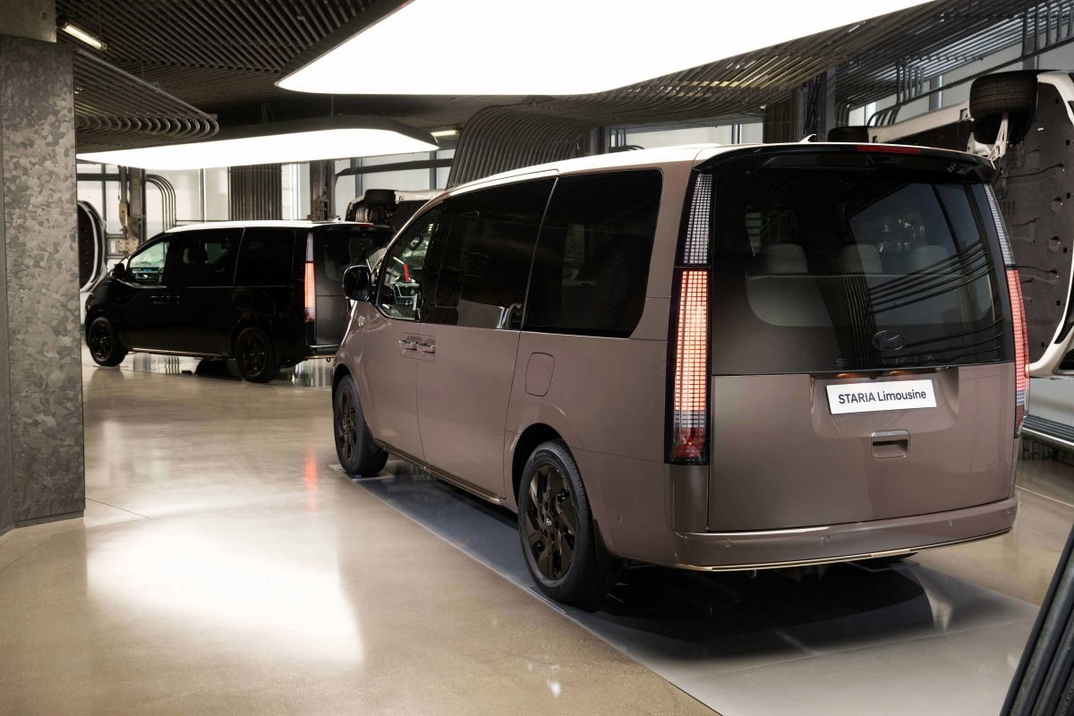 더 뉴 스타리아 리무진이 전시되어 있다. / 현대차 제공