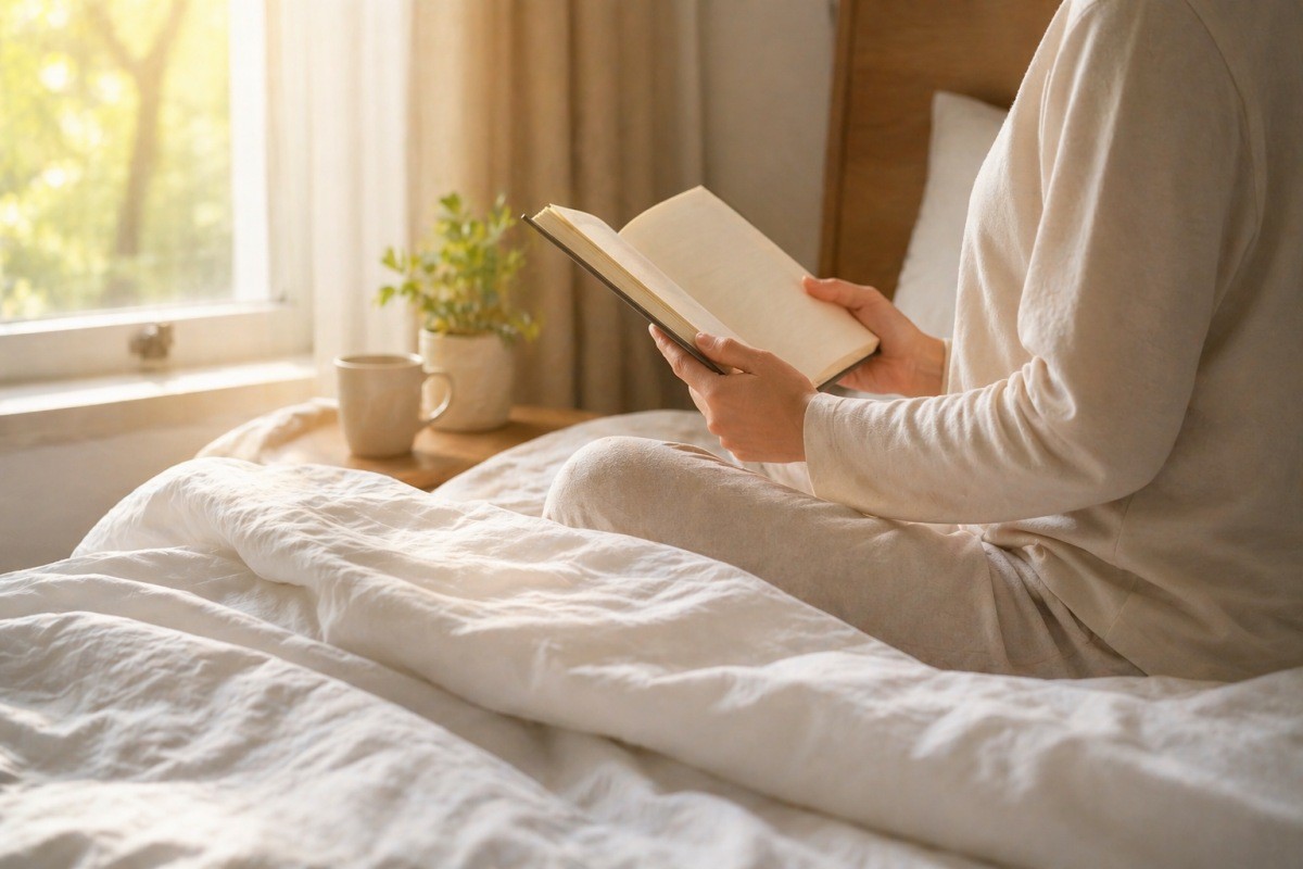 아침에 책을 읽는 모습 / 기사 내용을 바탕으로 제작한 AI 이미지