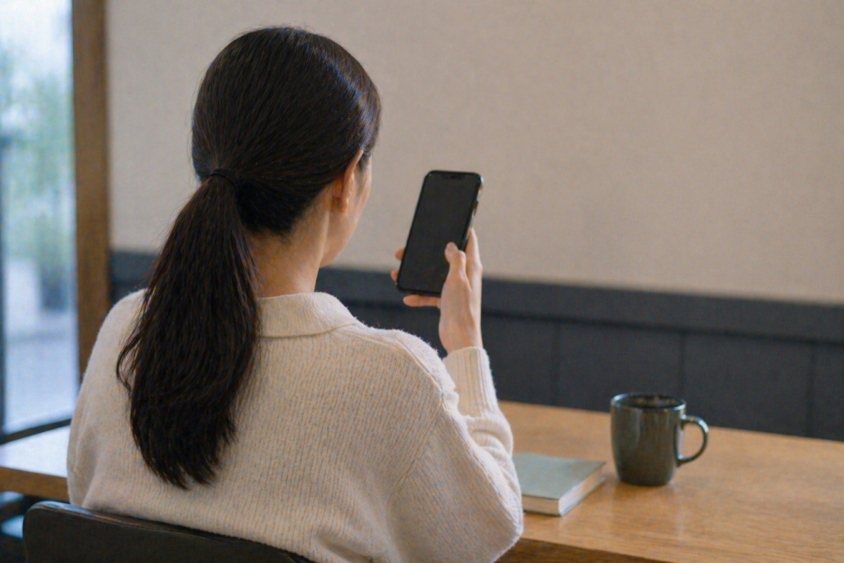 핸드폰을 활용하는 모습 / 기사 내용을 바탕으로 제작한 AI 이미지