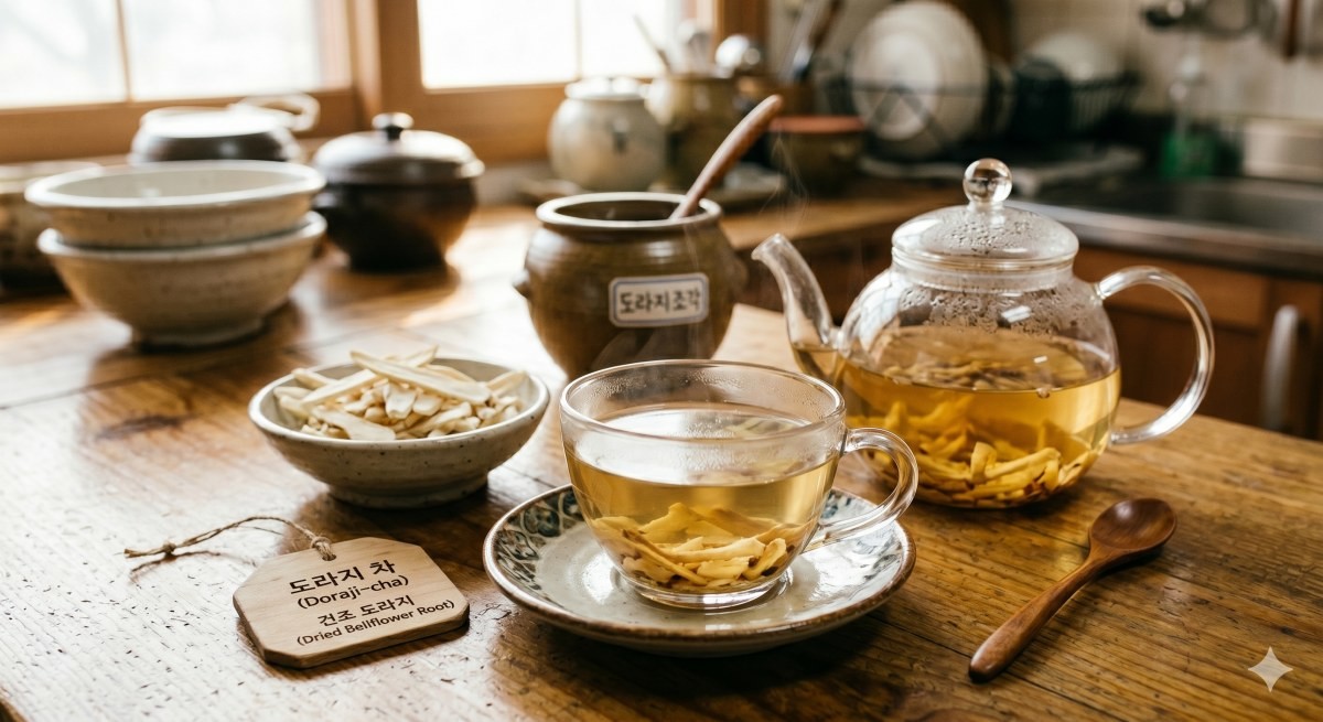 도라지 차 (AI로 제작)