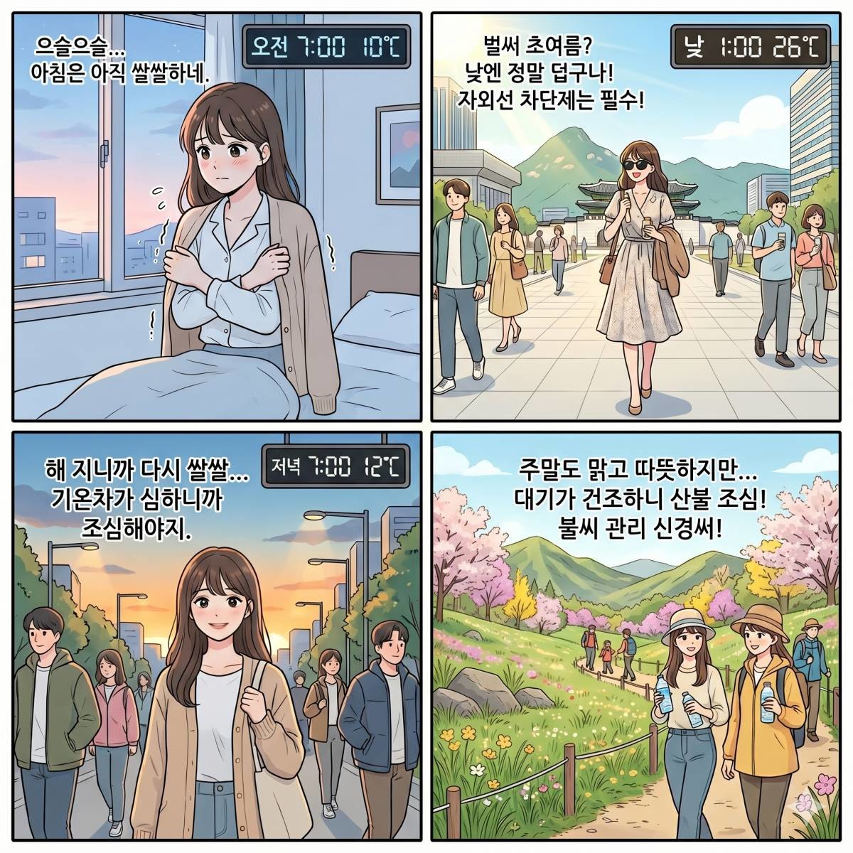 기사의 이해를 돕기 위한 AI 4컷 만화