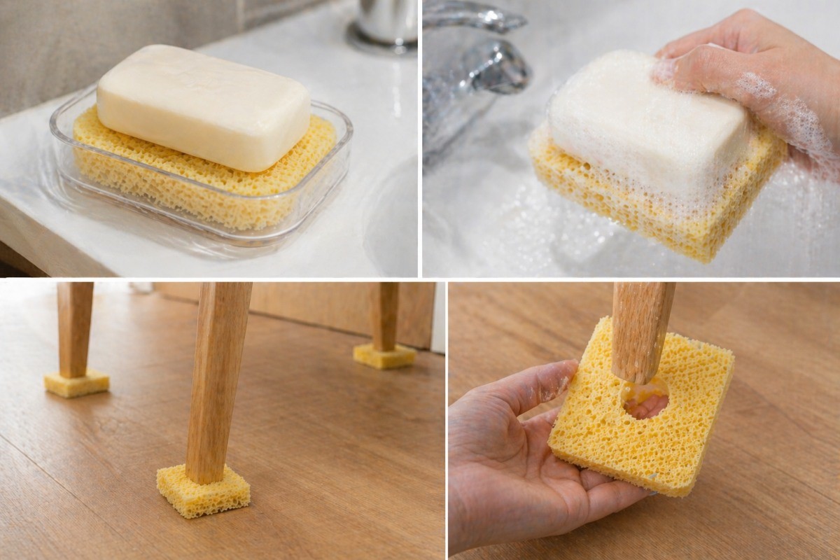 수세미를 활용하는 모습 / 기사 내용을 바탕으로 제작한 AI 이미지