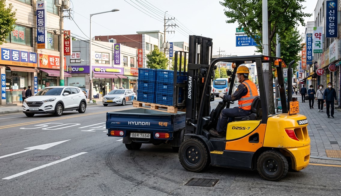 기사 이해를 돕기 위한 지게차 이미지 / AI
