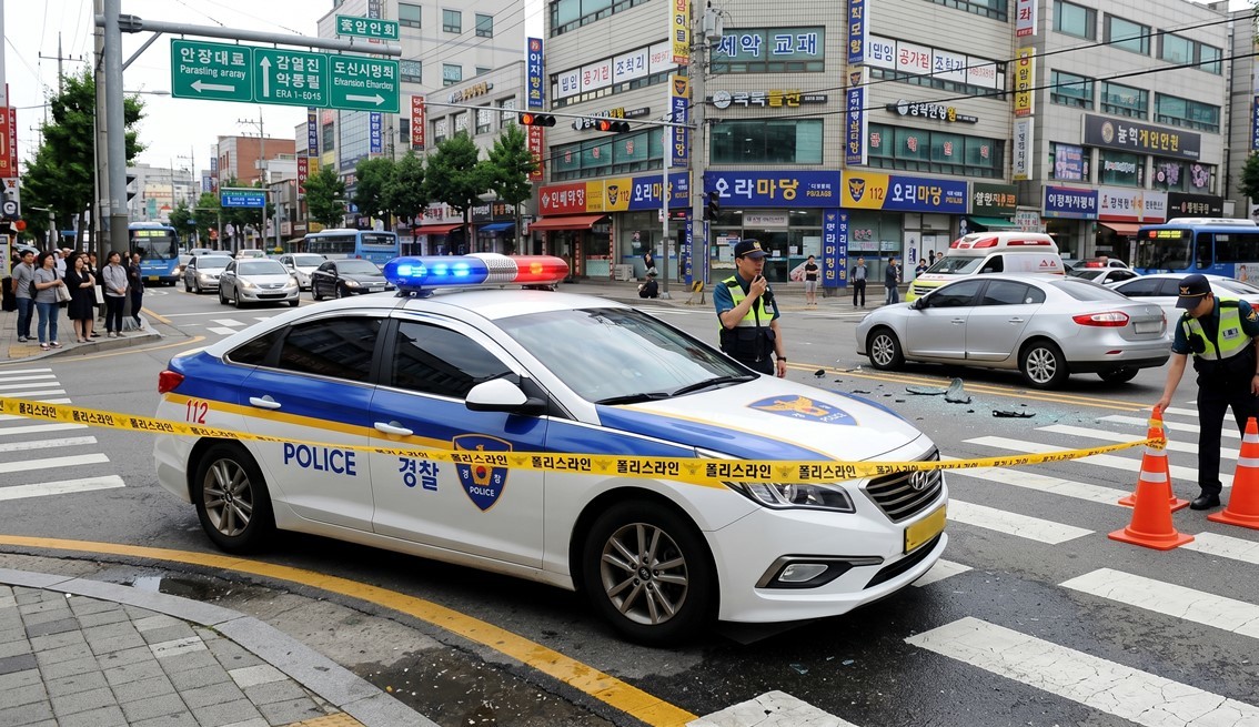 기사 이해를 돕기 위한 경찰차 출동 이미지 / AI 생성 이미지