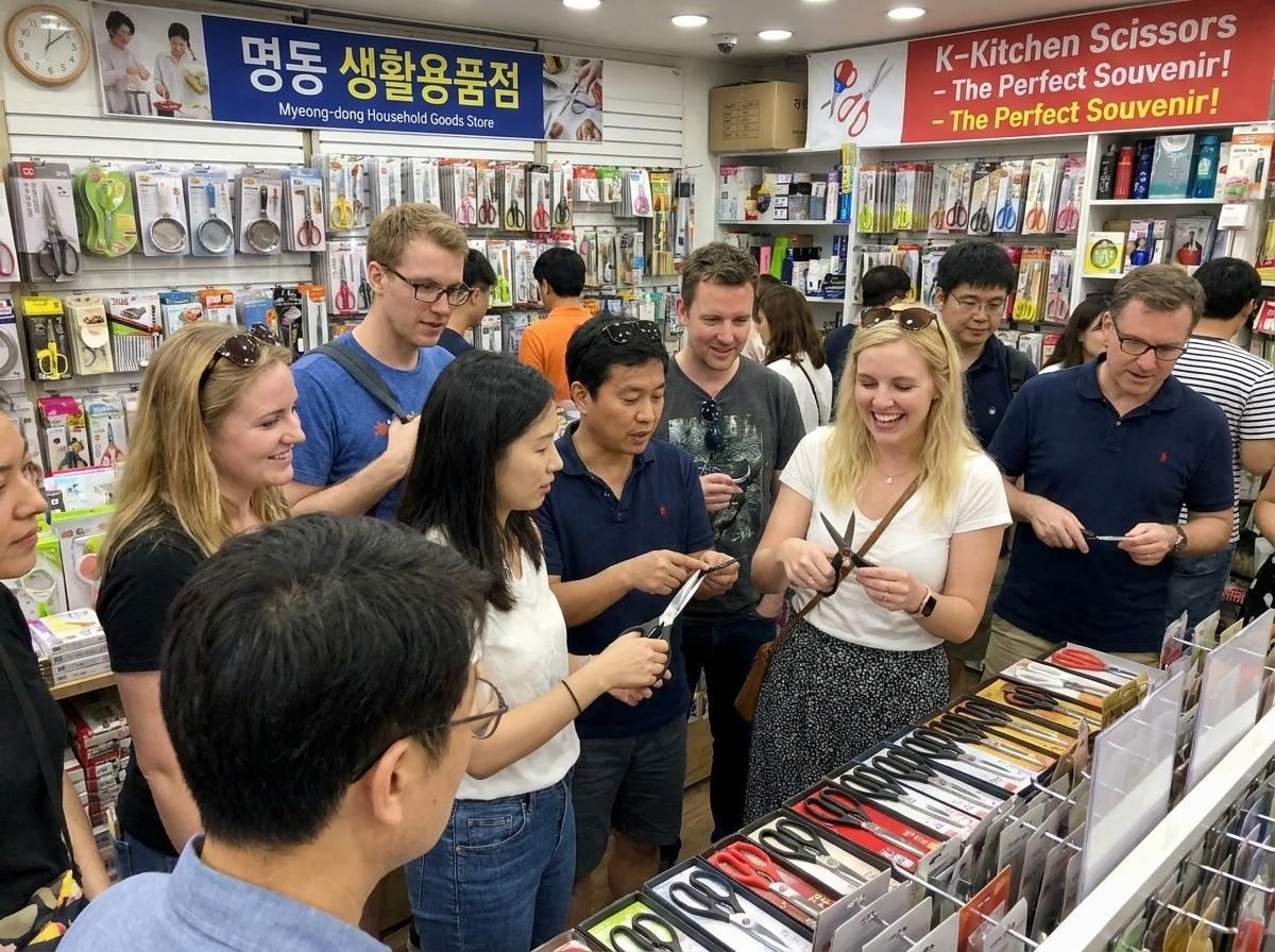 '외국인들이 반한 K-가위'. 기사 내용 토대로 AI툴 활용해 제작한 자료사진.