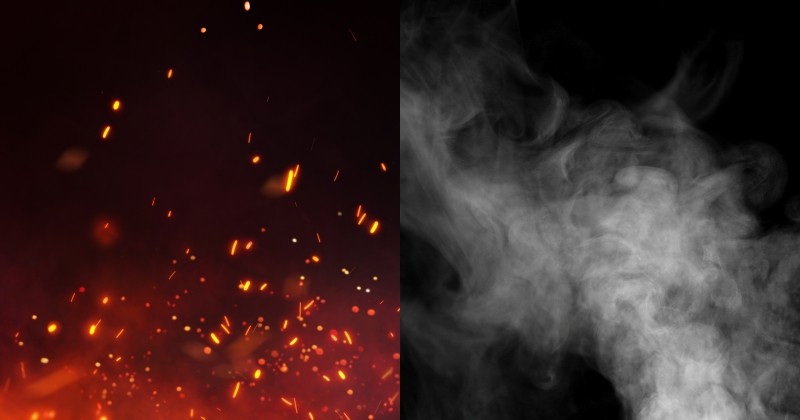 담배를 태우는 연초와 가열하는 궐련형 전자담배 차이를 시각화한 이미지. / Shutterstock.com