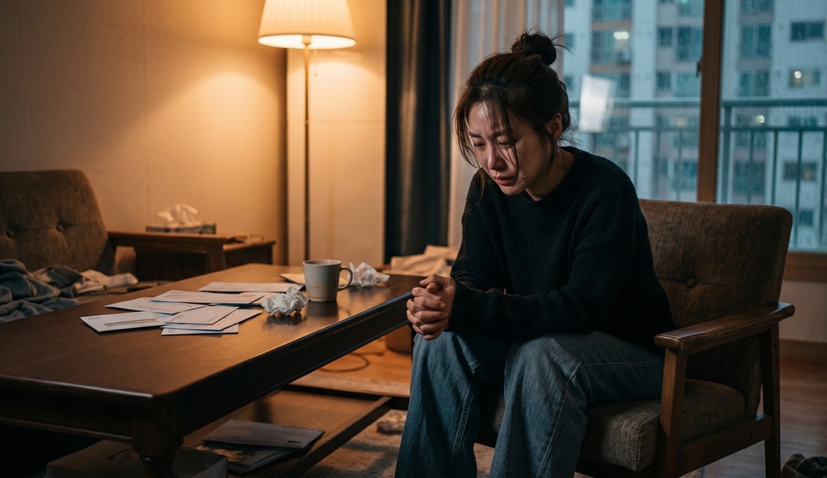 부모와의 갈등으로 힘들어하는 자녀 이미지 / AI 생성 이미지