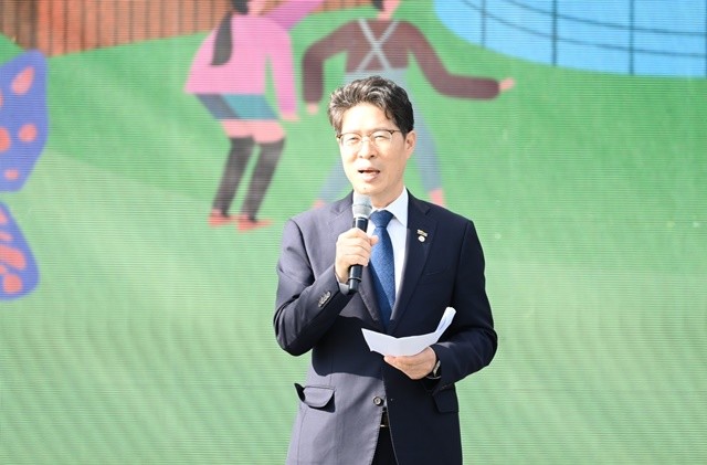 황기연 전라남도 행정부지사가 축사를 하고 있다. / 노해섭 기자