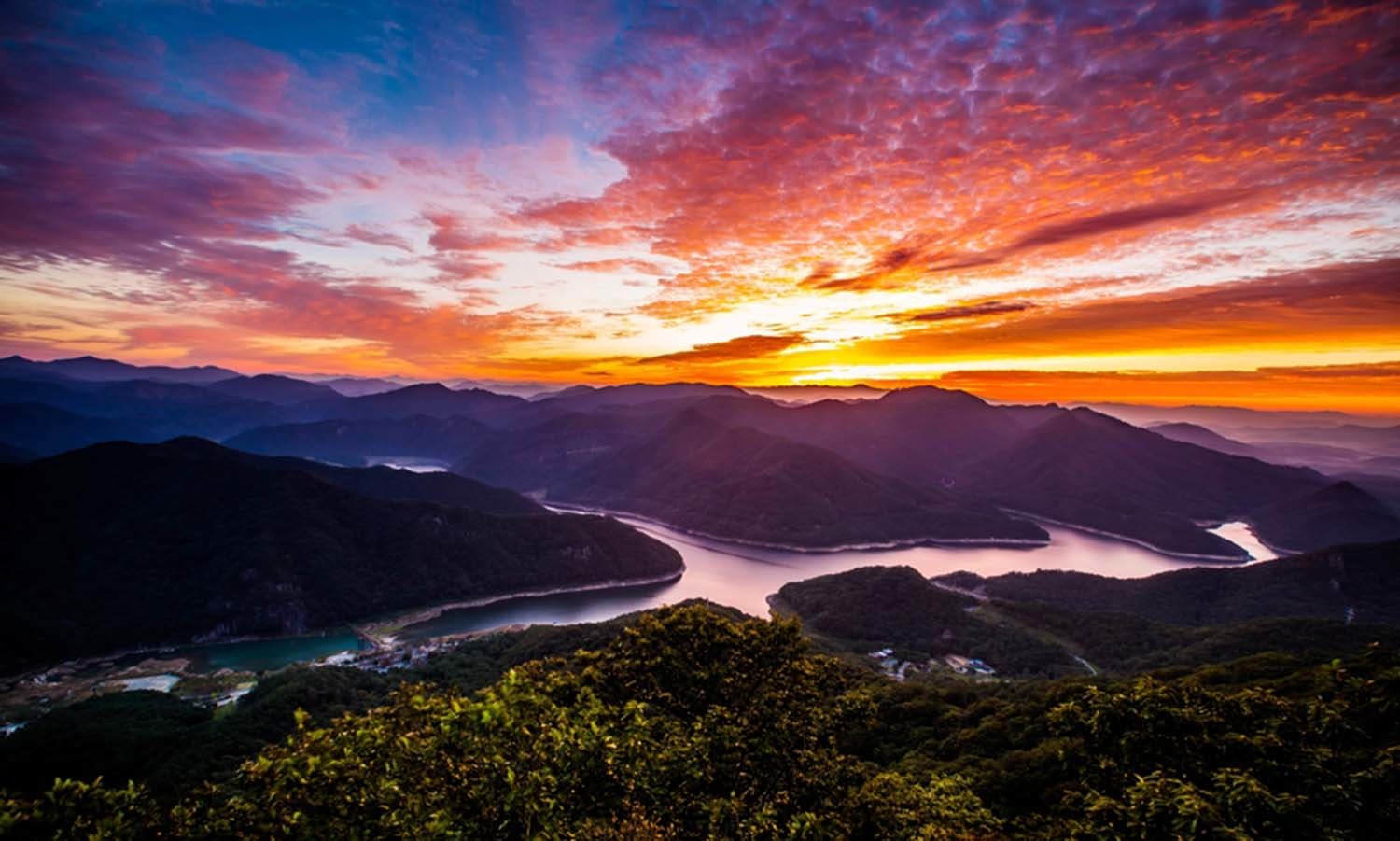 추월산에서 바라본 담양호 전경. / 담양군 제공