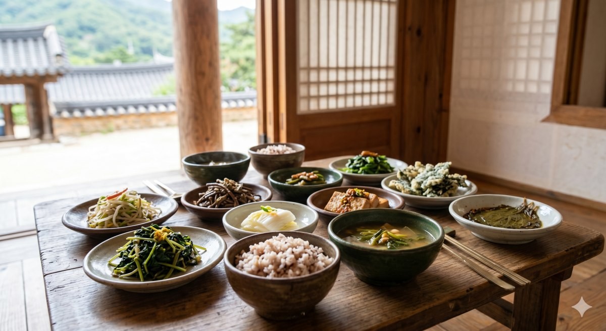 사찰음식 (AI로 제작)