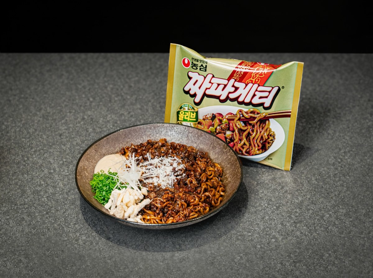 농심 농심면가 '몽탄 짜파게티' 메뉴 연출 사진. / 농심