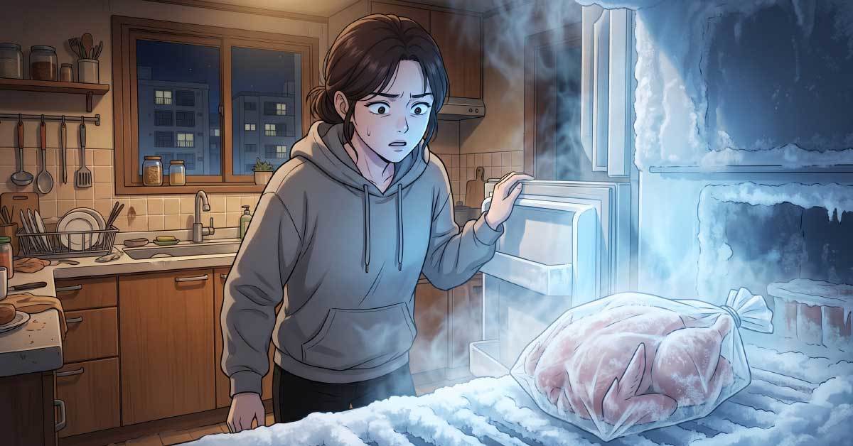 장모가 사위에게 끓여준 씨암탉, 냉동실에 2년 묵은 닭이었습니다