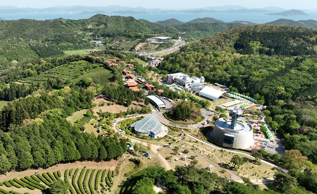 축제가 열리는 한국차문화공원 일원 전경