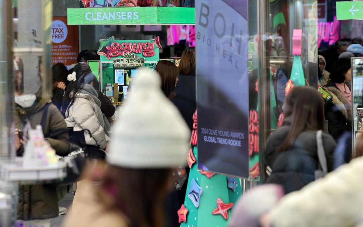 명동 올리브영 매장의 모습 / 뉴스1