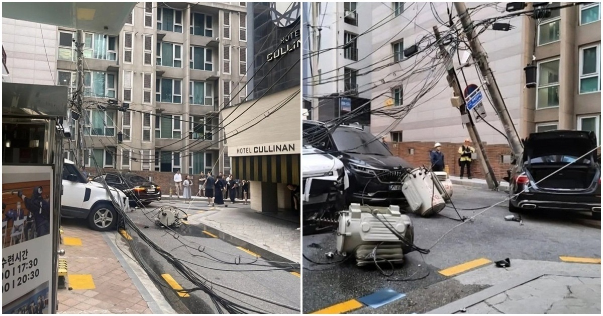 강남 선릉역 인근서 발렛기사 주차 중 '대참사'…3억원대 마이바흐 박살