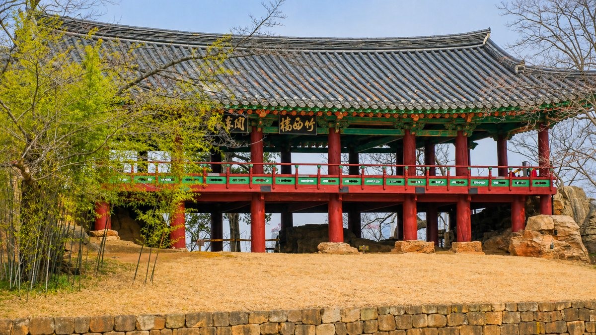 죽서루.  / 삼척시 공식 블로그, AI