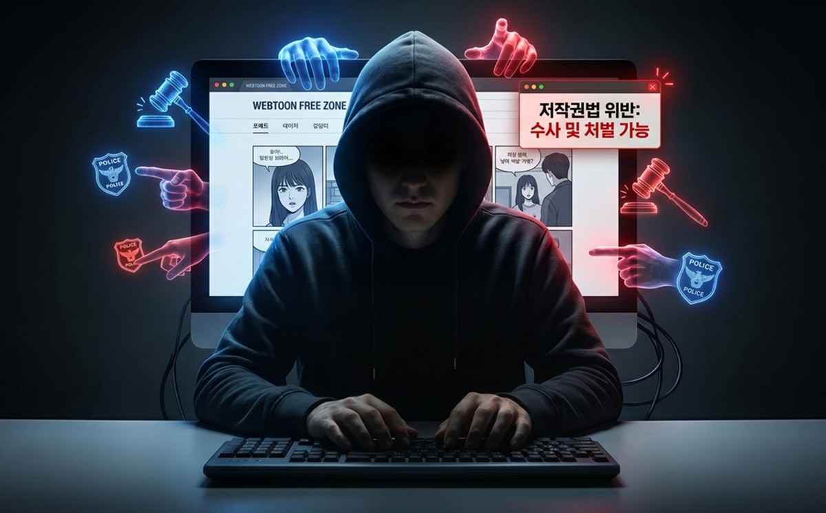 불법 웹툰 사이트 운영 시 처벌 수위는? 자료 이미지 / AI 생성 이미지