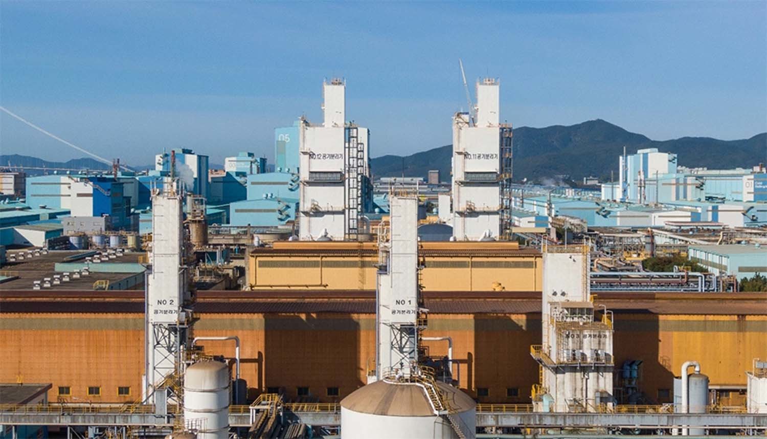 포스코 광양제철소 내 ASU 설비 전경 / 포스코 제공